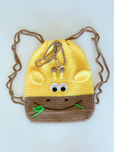 Pattern Giraffe Backpack - Crochet