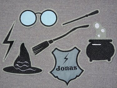 Stickdatei Zauberer Zauberlehrling - Sticken