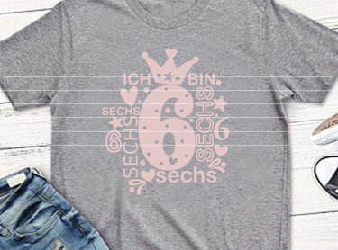 Zahl 6 Plotterdatei SVG DXF FCM - Plotting