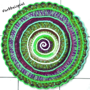 Schneller FilzTeppich aus FilzWolleResten - auch für Anfänger geeignet - Bild 2