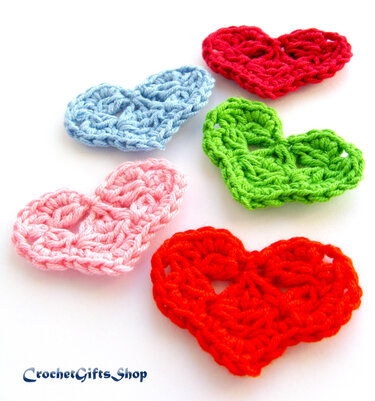 Crochet Pattern Heart Motif 8