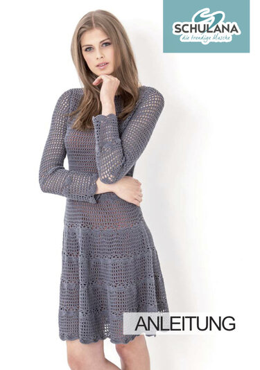 Häkelkleid im Filetmuster mit Muscheln - Bild 5