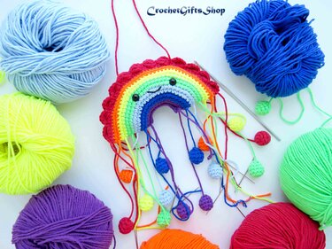 Pattern Rainbow and Raindrops Mobile - Image 10