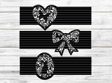 Serviettenringe Plotterdatei SVG DXF FCM - Plotting