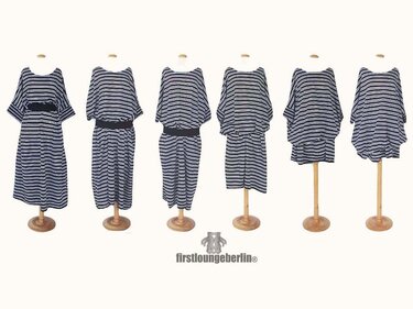 English - Slip dress long shirt tunic top woman one size sewing pattern in English