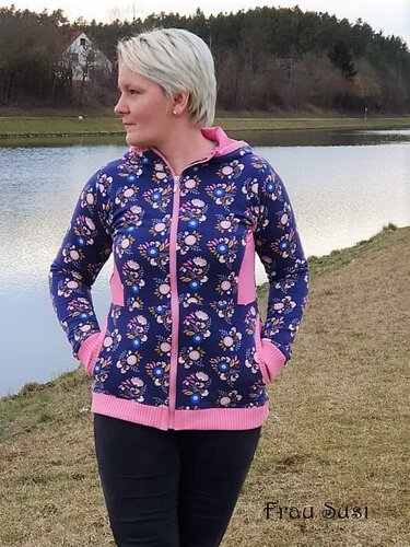 Sweatjacke Pia für Damen Gr. 36 - 52 - Nähen