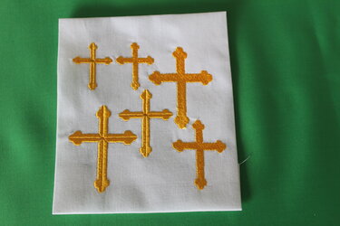 Christian Cross embroidery design