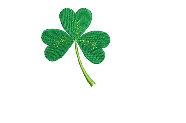 Machine embroidery Clover  shamrock
