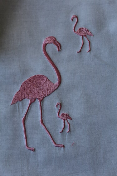 Flamingo Embroidery design