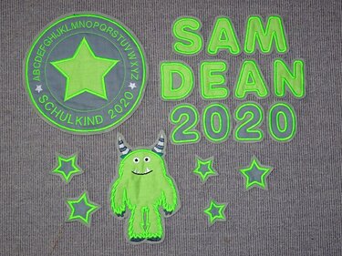 Stickdatei Schulkind 2020 2021 2022 2023 2024 2025 - Sticken