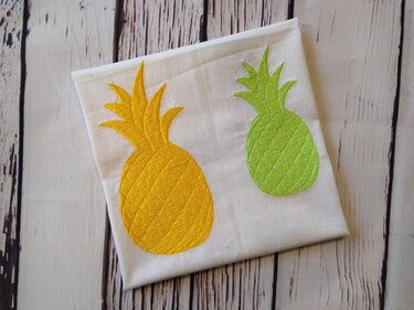 Pineapple embroidery designs