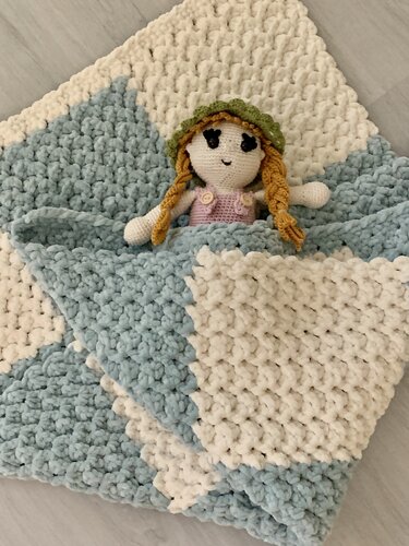 Häkelanleitung "Schnelle Babydecke" von Otti.Berlin