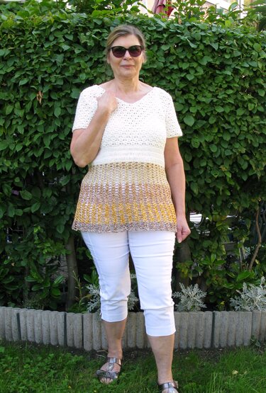 Häkeltunika "Christel" in den Größen 34/36 bis 52/54 - Bild 5