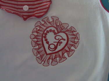 Monogram Fonts For Embroidery Machine design Heart