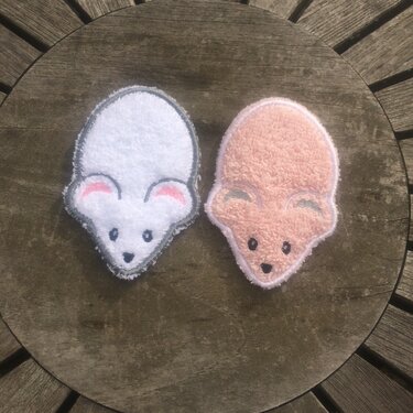 WaschPad Maus Stickdatei ITH 10x10 cm - Sticken