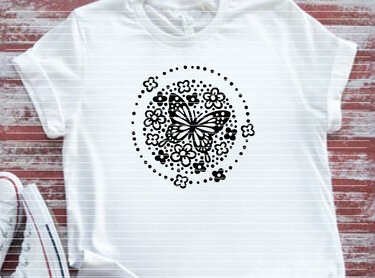 Kreis Schmetterling Plotterdatei SVG DXF FCM - Plotting