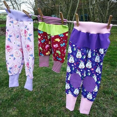 Pumphose Gr. 50 - 104 inkl. Schnittmuster nähen