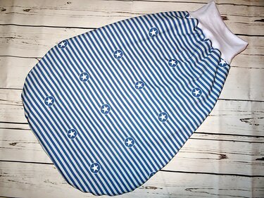 Pucksack Strampelsack Gr. 50 - 104 inkl. Schnittmuster nähen - Bild 6