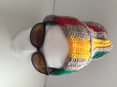 Crochet Ribbed Brim Hat for beginners, 2 sizes Small/Medium and Large