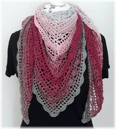 Häkelanleitung Dreieckstuch Silver Dream - Bild 3