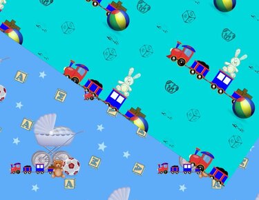 Seamless paper Baby Boy - Crafts