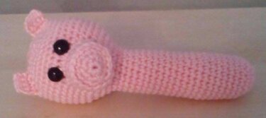 Babyrassel Schweinchen - Häkeln