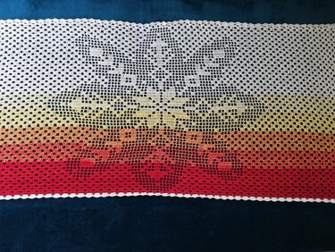 Stola / Tuch "Winterstern", Häkelanleitung