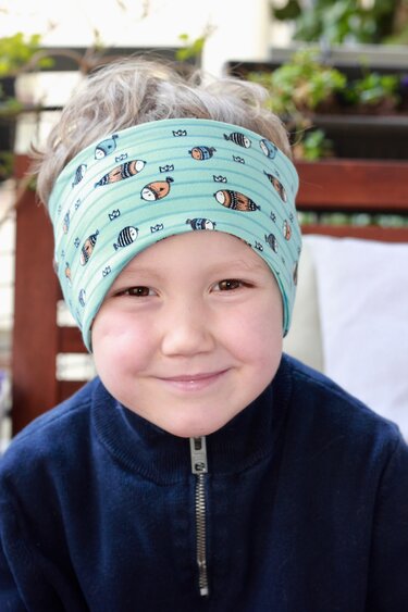 Stirnband, mit Ohrrundung, schlicht, mit Drehung oder Raffung - Nähen