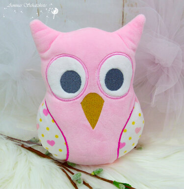 Stickdatei Eule ITH drei Größen - Sticken