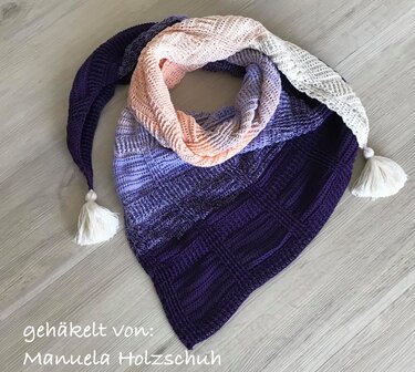 Anleitung: Asymmetrische Tuch "Quadrato" - Bild 3