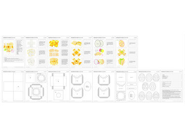 Explosionsbox für ein Osterei – Bastelvorlagen und Anleitung - Basteln