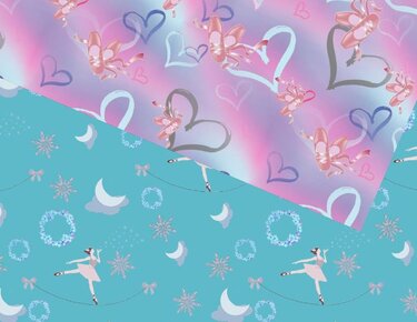 Seamless paper Ballerina,digital paper - Crafts