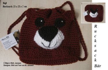 Rucksack Bärchen - Häkeln