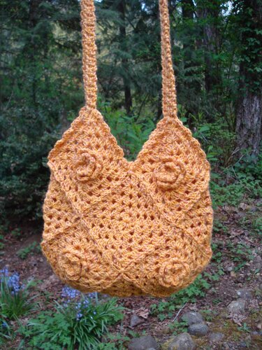 Granny Square Flowers Bag - PA-227 - Crochet