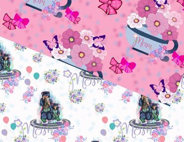 Seamless paper Mother's day,digital paper - Crafts