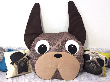 sewing pattern patron instructions dog french bulldog boston terrier pillow