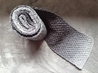 Strickanleitung Männerschal im doppelten Perlmuster - Bild 4
