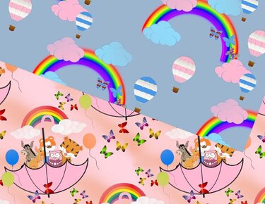 Seamless paper Bear and friends - Crafts