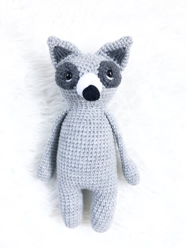 Häkelanleitung Gehopse Kuscheltier Waschbär "Willi"
