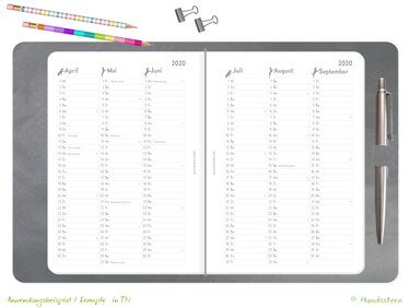 Monthly Overview 3M1P h A5 inserts Dogs A5K21315U - Crafts