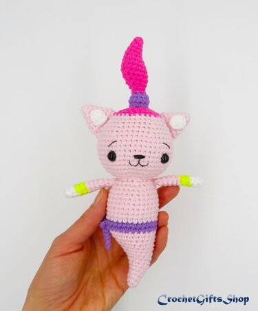 Amigurumi Cute Little Genie, Cat Genie, Dog Genie Set Crochet Pattern