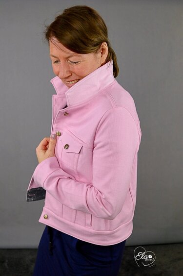 Denim Jacket Pattern Linnea with Flat-Felled Seams - Sewing