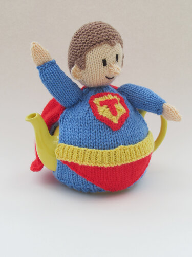 Superhero Tea Cosy Knitting Pattern