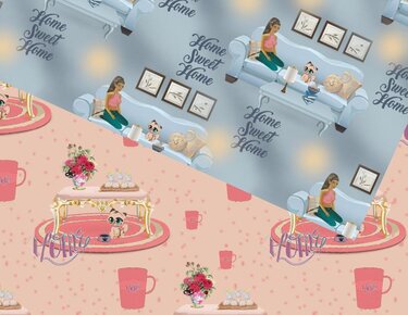 Seamless paper Sweet Home - Crafts