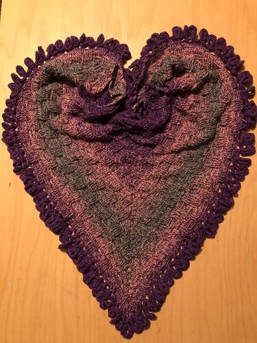 Little Basket Wave - Shawl - Crochet