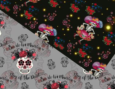 Seamless Dia de los Muertos Paper - Crafts