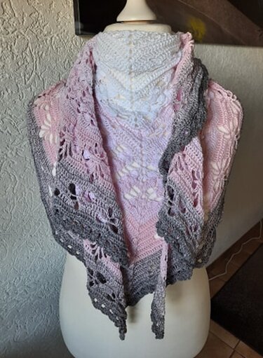 Anleitung Tuch Frühlingstanz - Häkeln