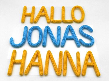 Crochet letters complete alphabet