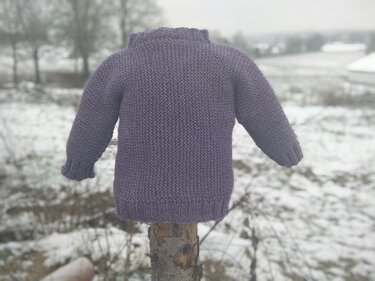 Anleitung Seitlich gestrickter Kinderpulli in den Größen 86/92 - 104/110 - Stricken