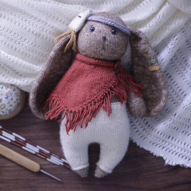 My wild bunny Amie (PDF knitting pattern)